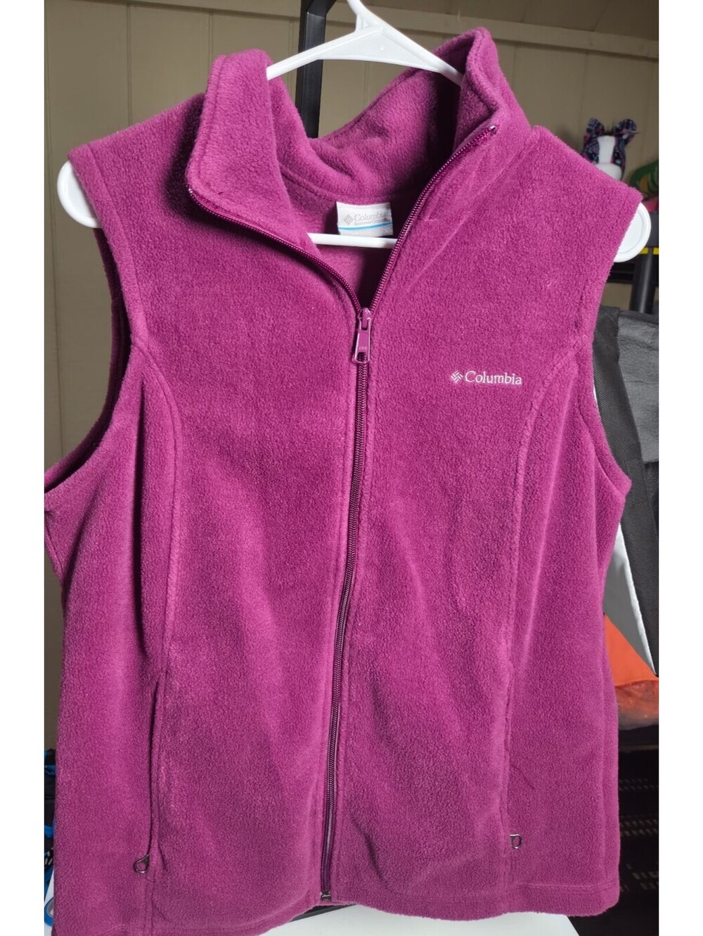 Columbia Women's Fleece Vest Size Large Purple